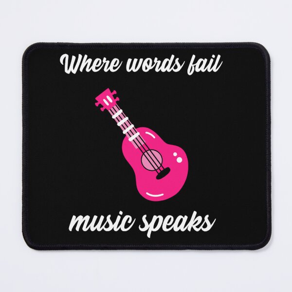 Item preview,  Where words fail music speaks guitar designed and sold by PacePoint.