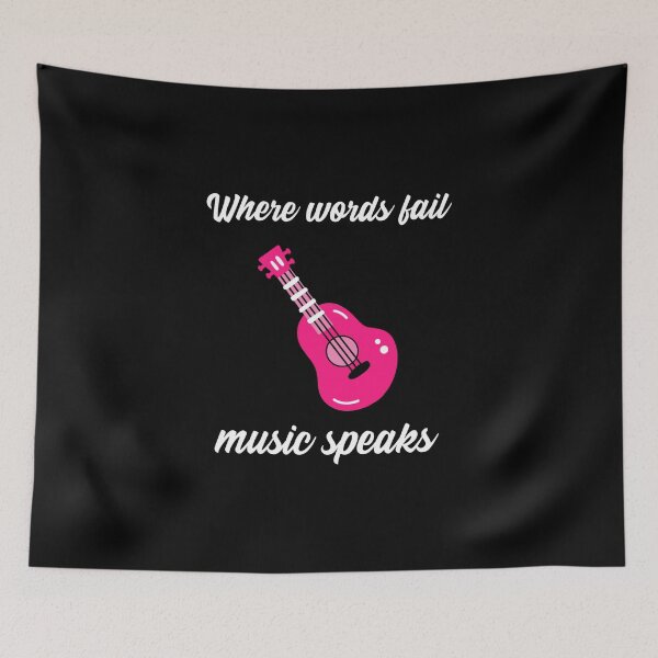 Item preview,  Where words fail music speaks guitar designed and sold by PacePoint.