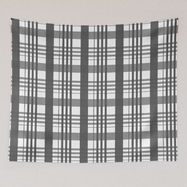 Item preview, Gallant Grey Gray Check Design 2 designed and sold by simplydesignart.