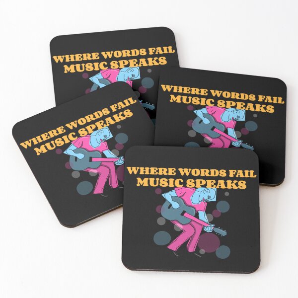 Item preview,  Where words fail music speaks guitar designed and sold by PacePoint.
