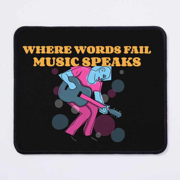 Item preview,  Where words fail music speaks guitar designed and sold by PacePoint.