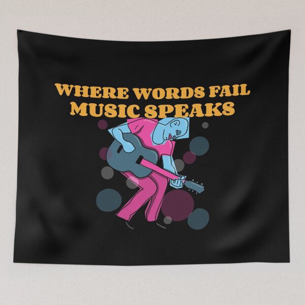 Item preview,  Where words fail music speaks guitar designed and sold by PacePoint.
