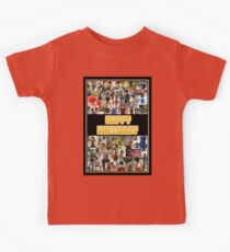 Happy Birthday Greeting Card, Montage of Custom Minifigs Kids Tee