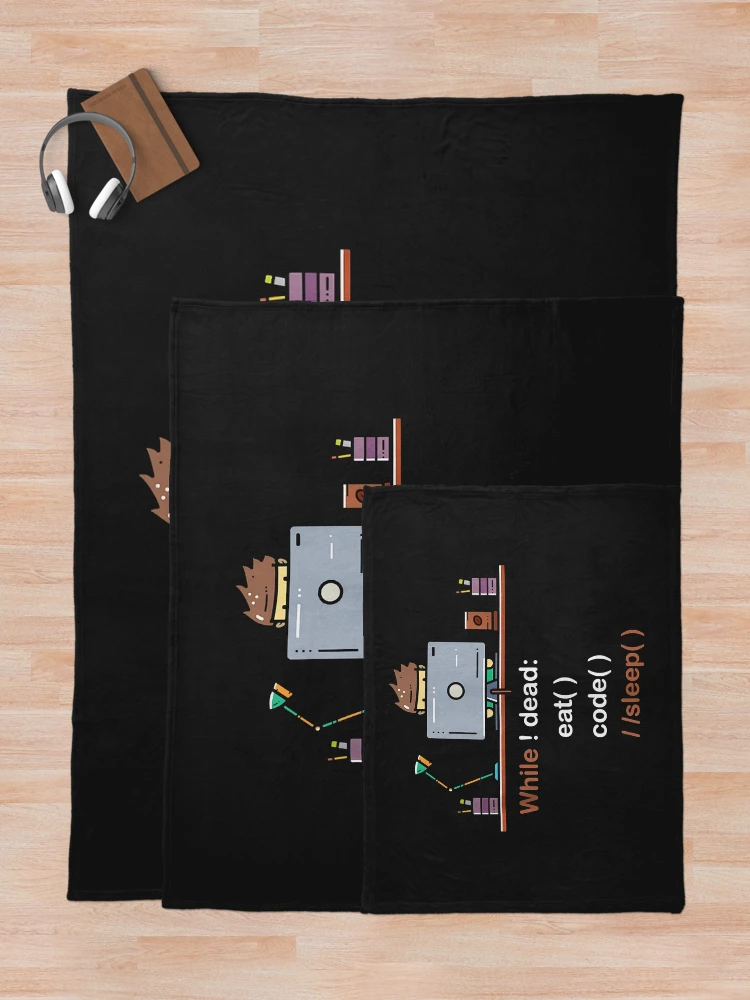 Thumbnail 5 of 6, Throw Blanket, Python Coding Software Developer Tank Top designed and sold by JakariEzer.