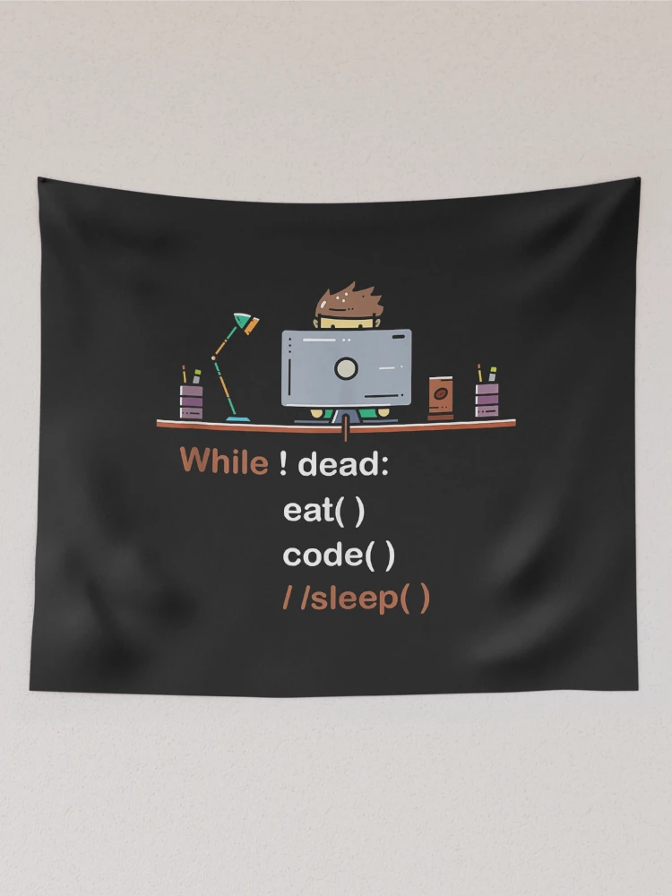 Thumbnail 2 of 3, Tapestry, Python Coding Software Developer Tank Top designed and sold by JakariEzer.