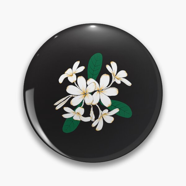 Item preview,  yellow and white frangipani flowers illustration designed and sold by Floralsharry.