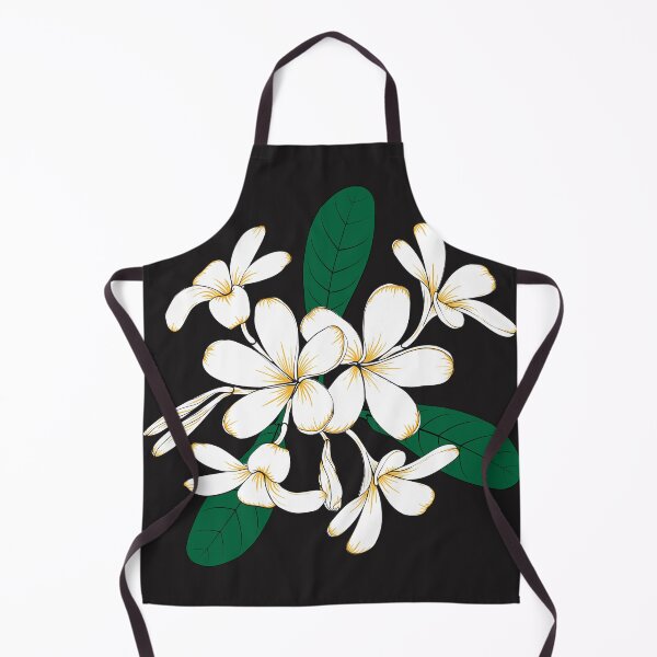 Item preview,  yellow and white frangipani flowers illustration designed and sold by Floralsharry.