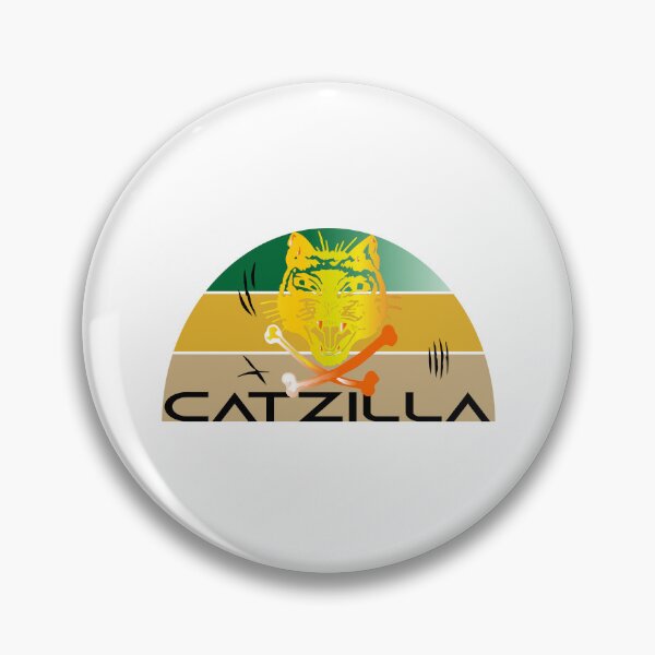 Item preview, Vintage Catzilla grappig t-shirt designed and sold by lookystyle.