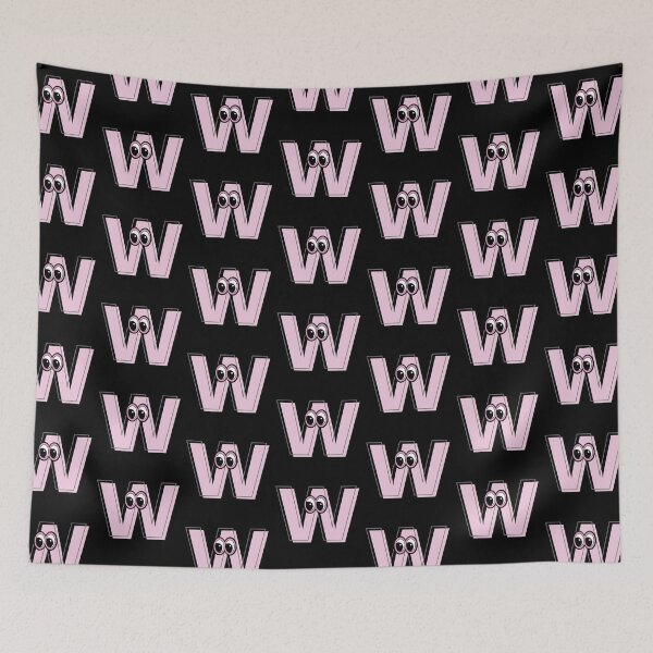 Item preview, Pink letter W with eyes designed and sold by Coffee Lifestyle.