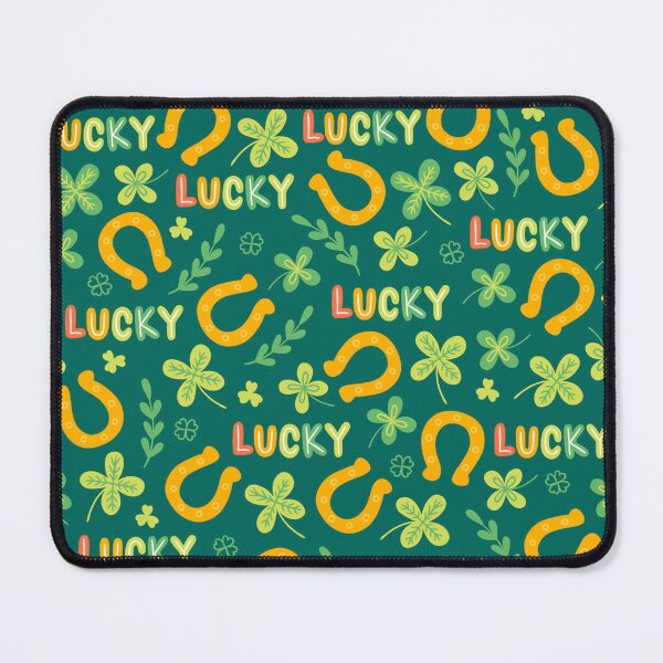 Item preview, Shamrock Green Clover Irish Ireland Saint Patricks Day St Luck Lucky March Holiday Horseshoe designed and sold by Draculaura2009.