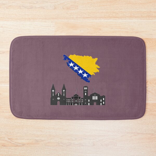 Item preview, Bosnia with national flag designed and sold by FunZoo.