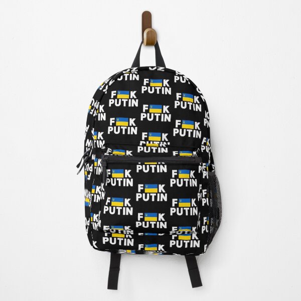 Item preview, Fuck Putin with Ukranian Flag (white font) designed and sold by angus77ok.