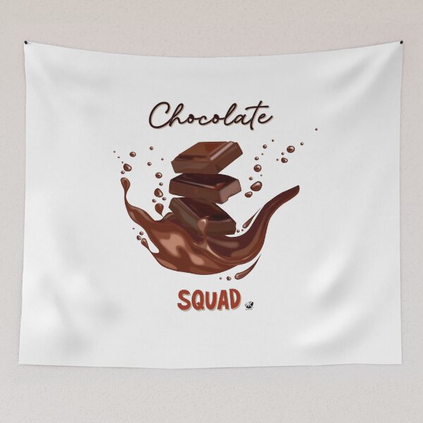 Item preview, Chocolate pieces and melted chocolate illustration designed and sold by Alexandra Kueny.