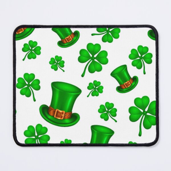 Item preview, Shamrock Green Clover Irish Ireland Saint Patricks Day St Luck Lucky March Holiday Horseshoe designed and sold by Draculaura2009.