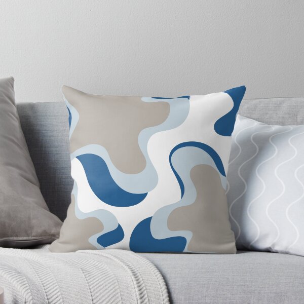 Item preview, Liquid Abstract Pattern Blue White  designed and sold by BeatrisVeres.