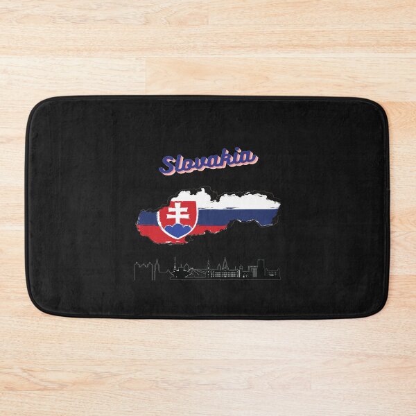 Item preview, Map of Slovakia with Flag designed and sold by FunZoo.