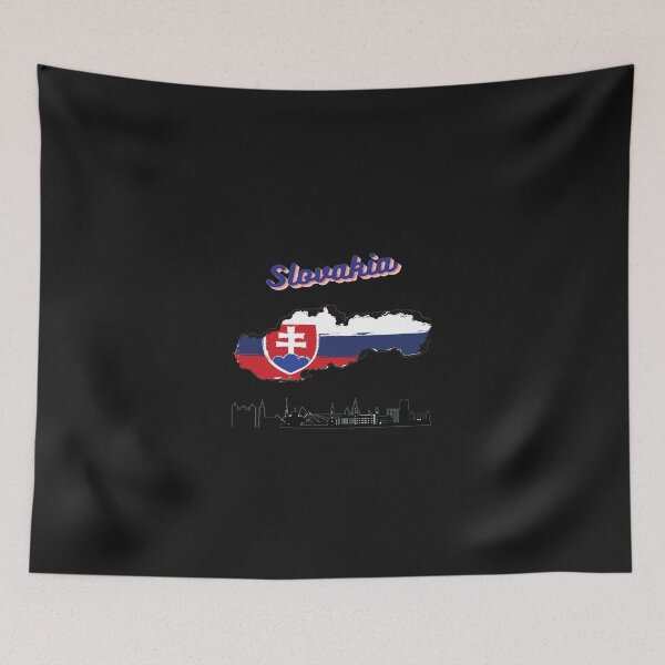 Item preview, Map of Slovakia with Flag designed and sold by FunZoo.