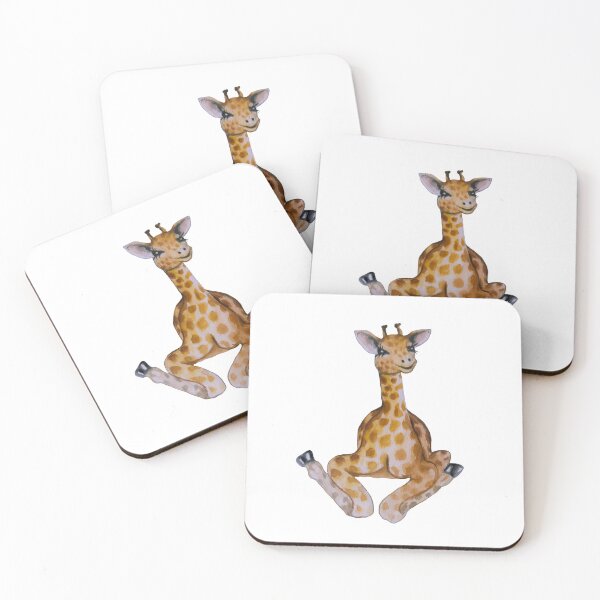 Item preview, Watercolor cute baby giraffe designed and sold by Designs1279.
