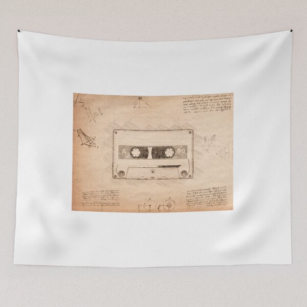 Item preview, Da Vinci Sketch Art Cassette Tape - Vintage designed and sold by Rayyanz.