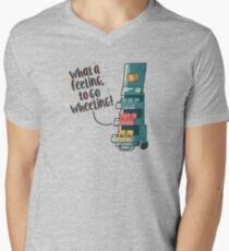 WHAT A FEELING, TO GO WHEELING Men's V-Neck T-Shirt