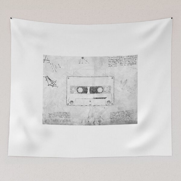 Item preview, Da Vinci Sketch Art Cassette Tape - Grunge designed and sold by Rayyanz.