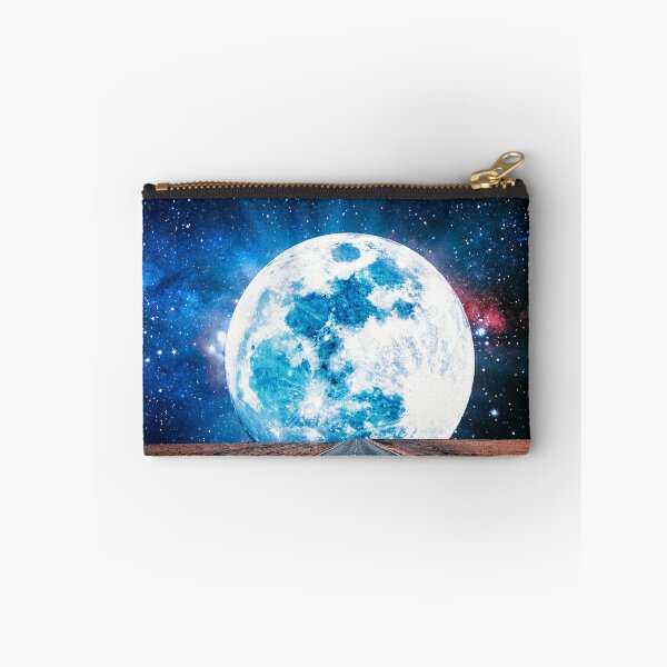 Item preview, Road to the moon- digital surreal moon collage art  designed and sold by Yasmine khalifa.