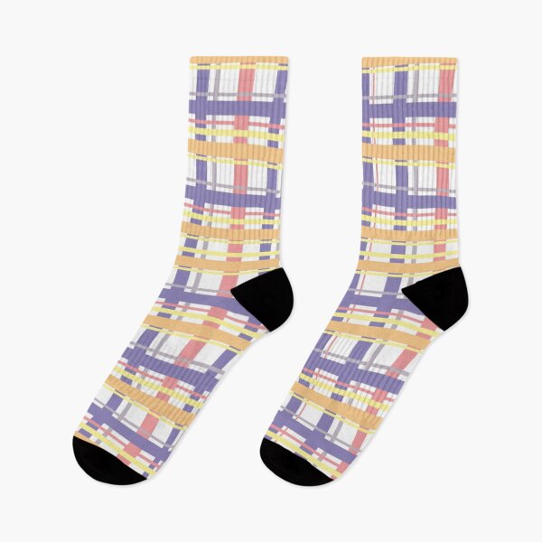 Artikelvorschau, Plaid-Muster-Druck-helles gelbes Goldlila Creme-Rosa-weiße Ostern-Farben entworfen und verkauft von Shayna Westfall.