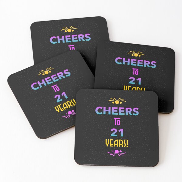 Item preview, Cheers to 21 years! t-shirt birthdays. designed and sold by DesignedBySnip.