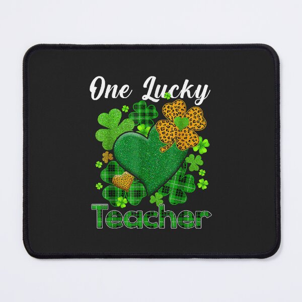 Item preview, St Patricks Day One Lucky Teacher- Green Shamrock Love Heart designed and sold by JakariEzer.