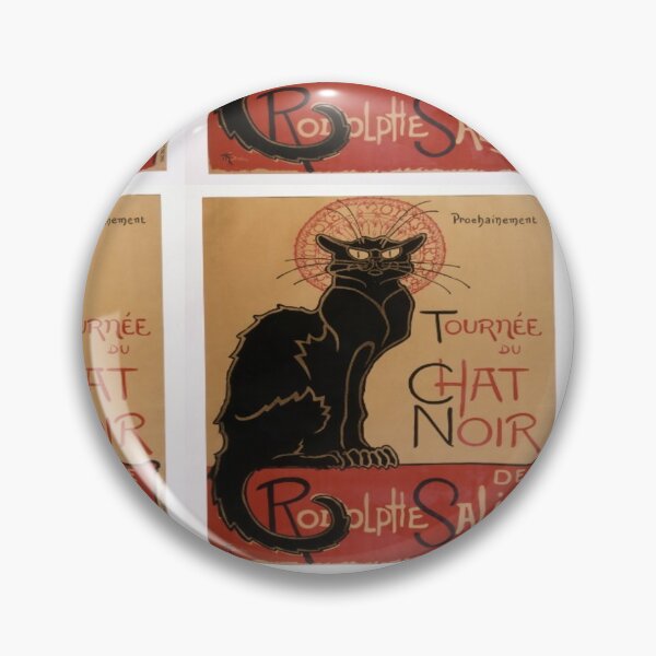 Item preview, Chat Noir Black Cat French Poster France Art designed and sold by Draculaura2009.