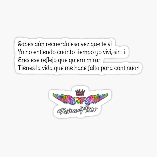 "Sabes La Reina del flow speak spanish fluently" Sticker for Sale by Momolasticot Redbubble