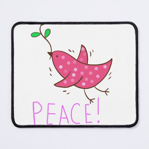 Item preview, Peace red dove with olive branch designed and sold by sonaadalian.