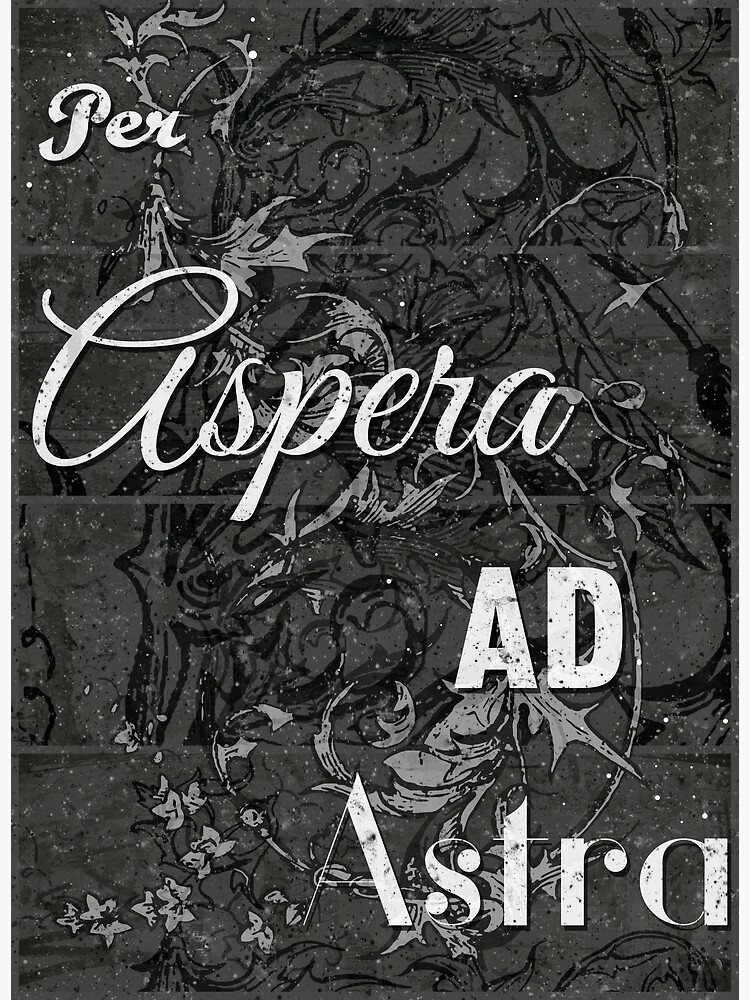 "Per Aspera Ad Astra - Inspirational And Motivational Posters , Shirts ...
