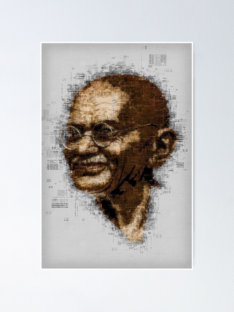 Alternate view of Gandhi Poster