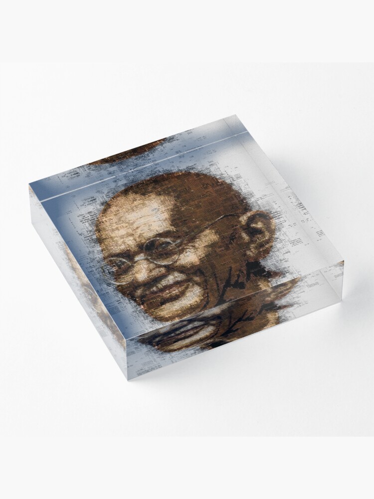 Alternate view of Gandhi Acrylic Block