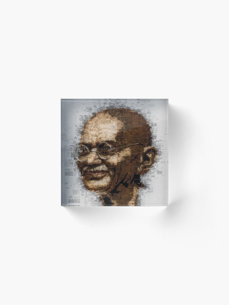 Alternate view of Gandhi Acrylic Block