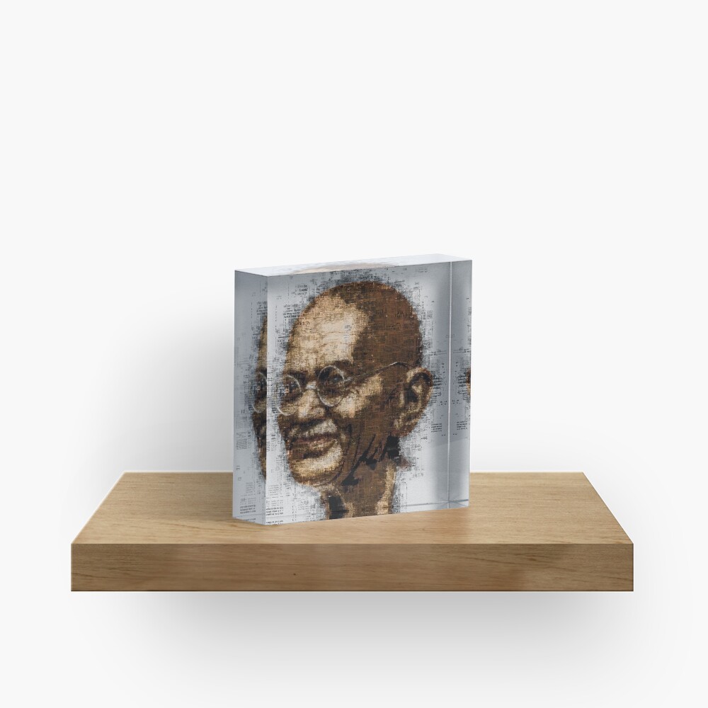 Gandhi Acrylic Block