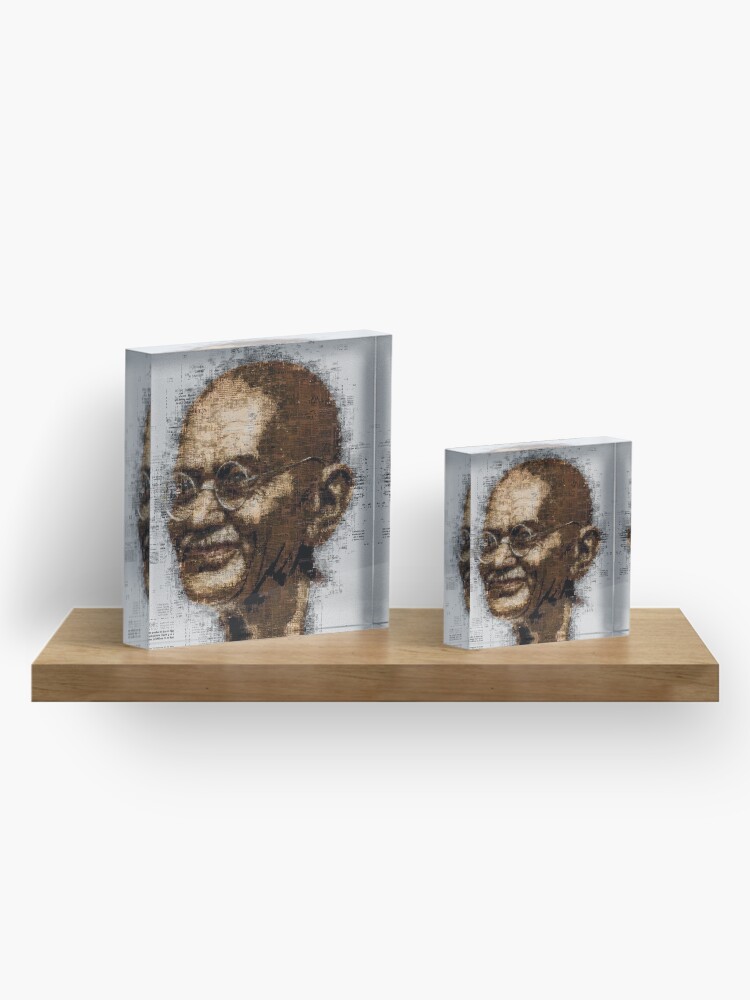 Alternate view of Gandhi Acrylic Block