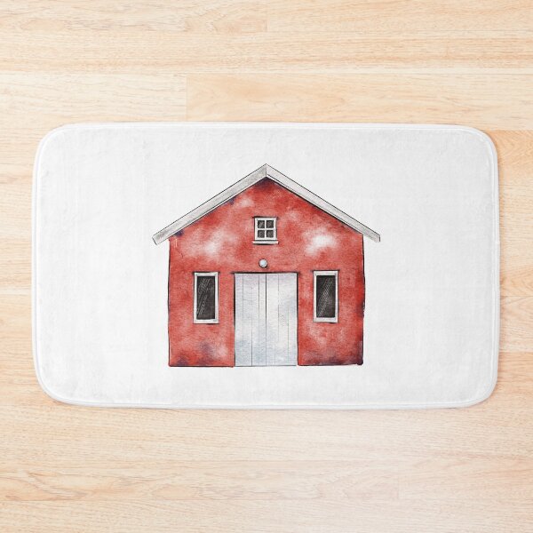 Item preview, Red Watercolour House designed and sold by MDRNHOME.
