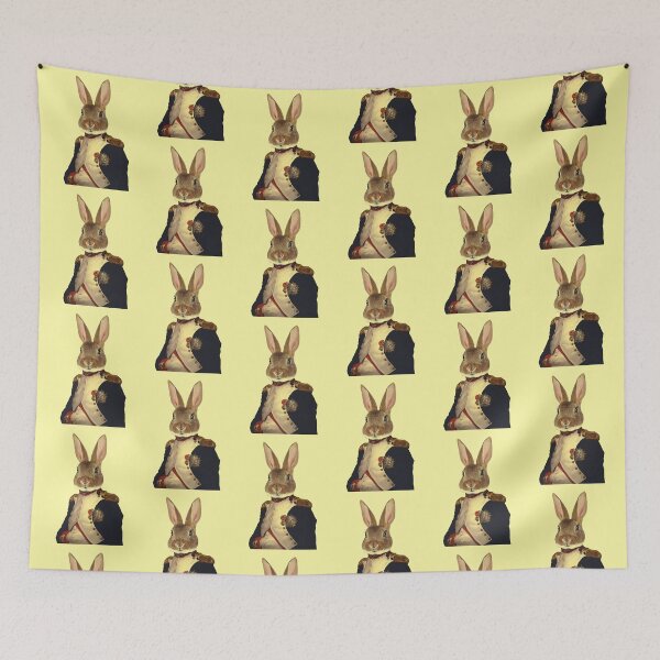 Item preview, Napoleon Bunny Portrait (white) designed and sold by Madame Memento.