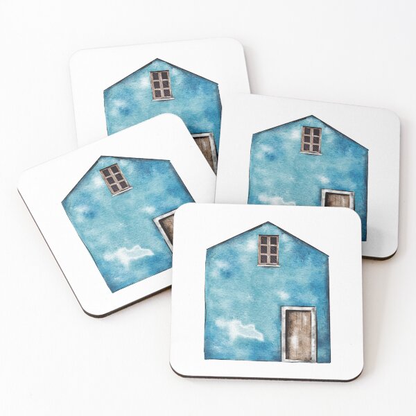 Item preview, Blue Watercolour House designed and sold by MDRNHOME.