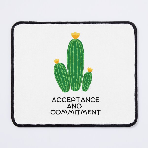Item preview, ACCEPTANCE AND COMMITMENT - cute succulent plant design  designed and sold by MiKy1997.