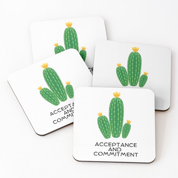 Item preview, ACCEPTANCE AND COMMITMENT - cute succulent plant design  designed and sold by MiKy1997.