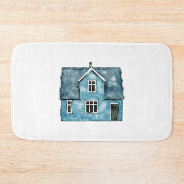 Item preview, Cute Blue Watercolour House designed and sold by MDRNHOME.