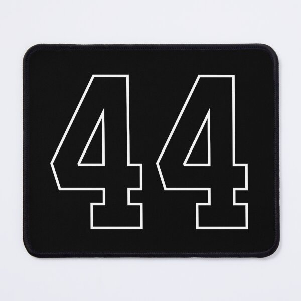 Item preview, Black Number 44 lucky sports jersey forty four designed and sold by HeavyStyle.