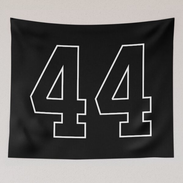 Item preview, Black Number 44 lucky sports jersey forty four designed and sold by HeavyStyle.