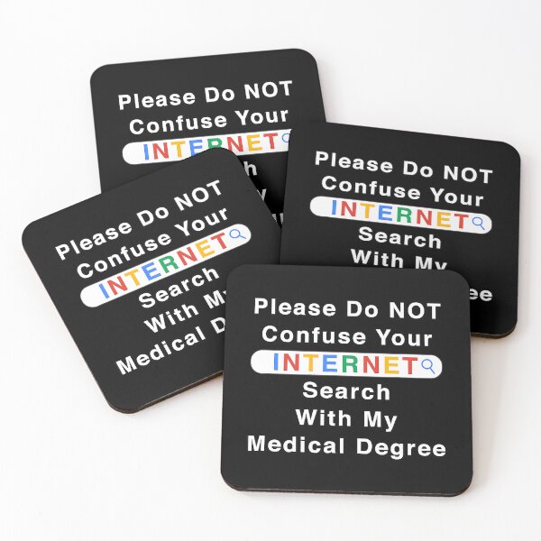 Item preview, Please Do Not Confuse Your Google Search With My Medical Degree designed and sold by Sara-Quinn.