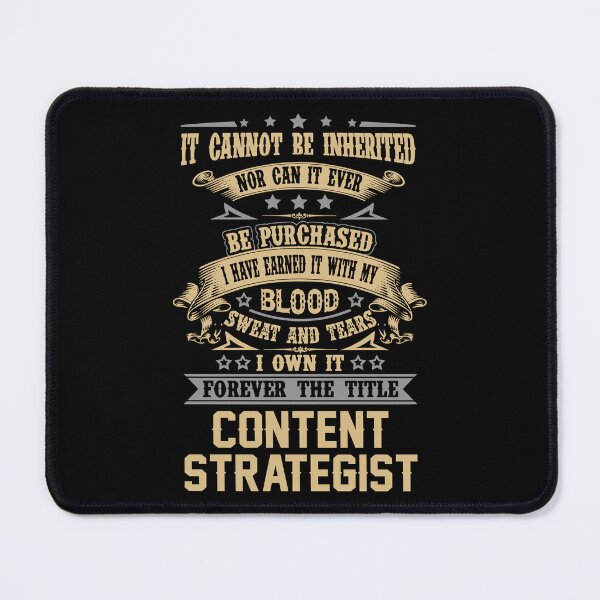 Item preview, Content Strategist T Shirt - Forever The Title Job Gift Item Tee designed and sold by celiagomez456.