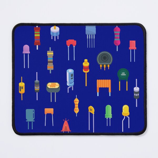 Item preview, Colorful Electronics Components Collage designed and sold by EngineersArt.