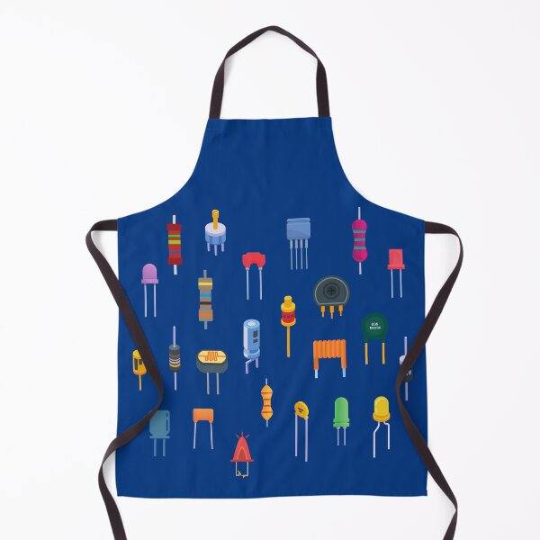 Item preview, Colorful Electronics Components Collage designed and sold by EngineersArt.